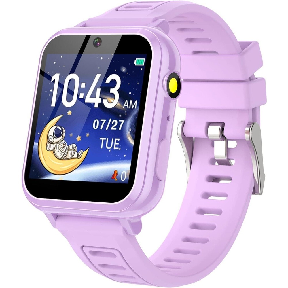 Kids Smartwatch Ages 3-12 Games Flashlight Clock Calculator Pink